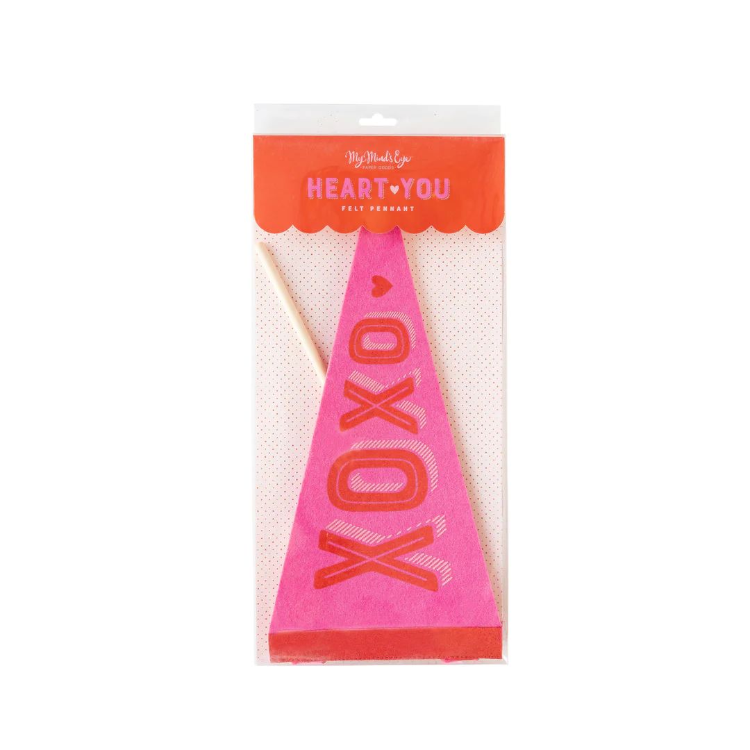 XOXO Felt Pennant | My Mind's Eye