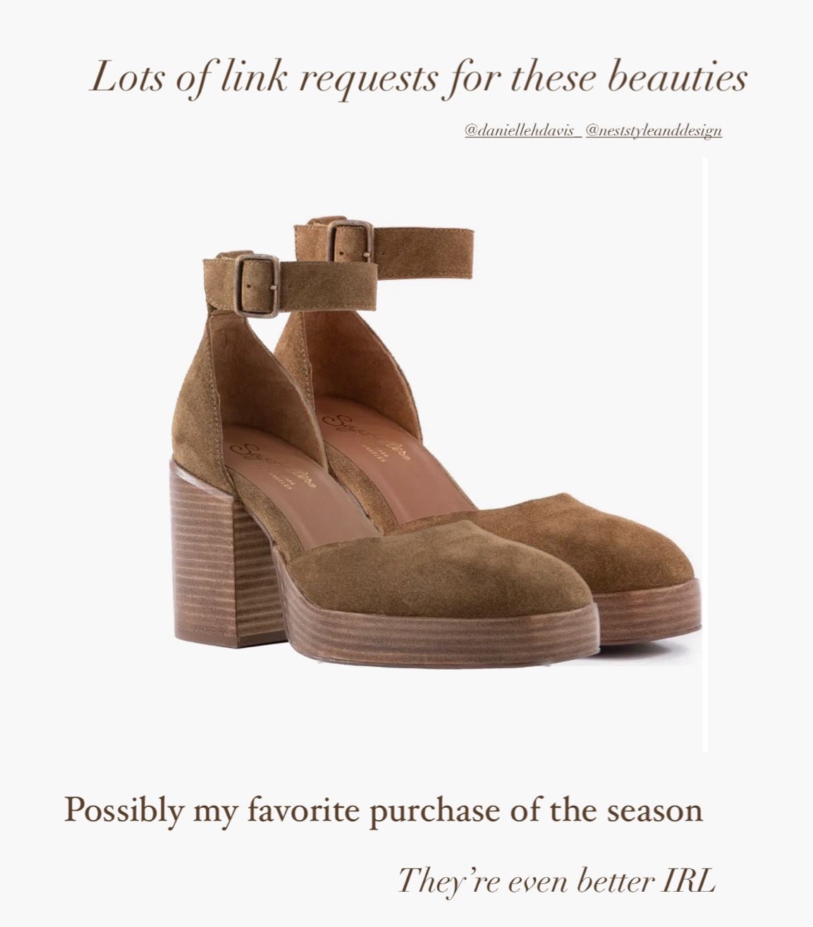 Favorite purchase of the season fall winter suede heels 

#LTKHolidaySale #LTKshoecrush #LTKstyletip
