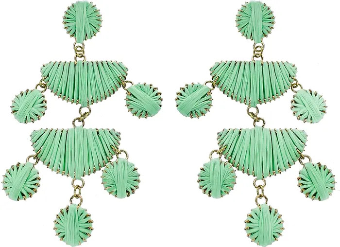 Rattan Geometric Drop Earrings | Nordstrom