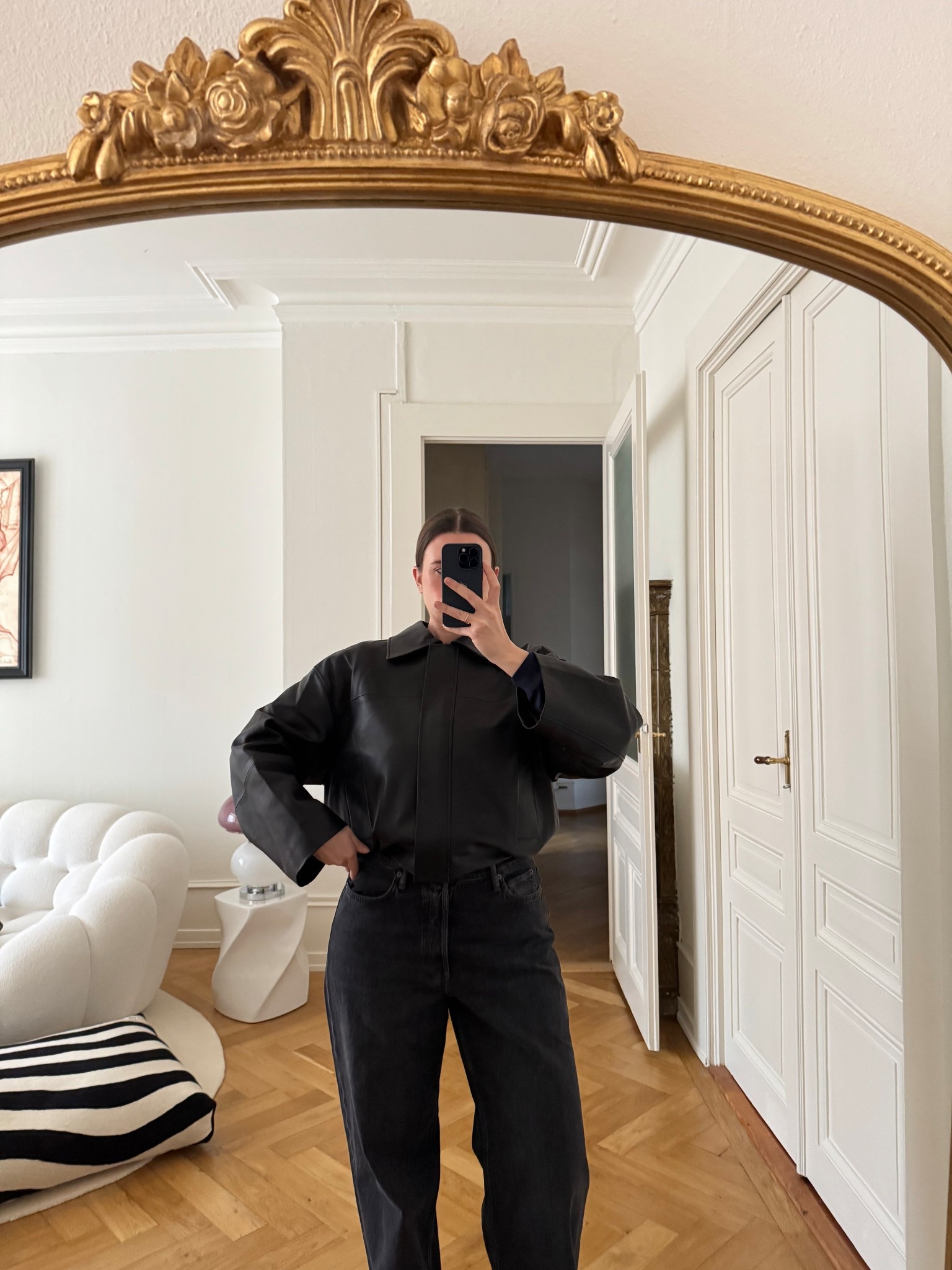 SRG Millie leather jacket from #revolve #fwrd 
-I wear Medium

#LTKMidsize #LTKOver40 #LTKSeasonal