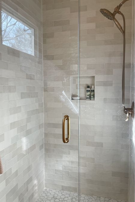 Our master bathroom shower tile is so beautiful and affordable.  I bought it at Home Depot.  

Ivy Hill artisan subway tile.  Bedrosian Chloe tile.  Wayfair tile  

#LTKstyletip #LTKhome #LTKfamily