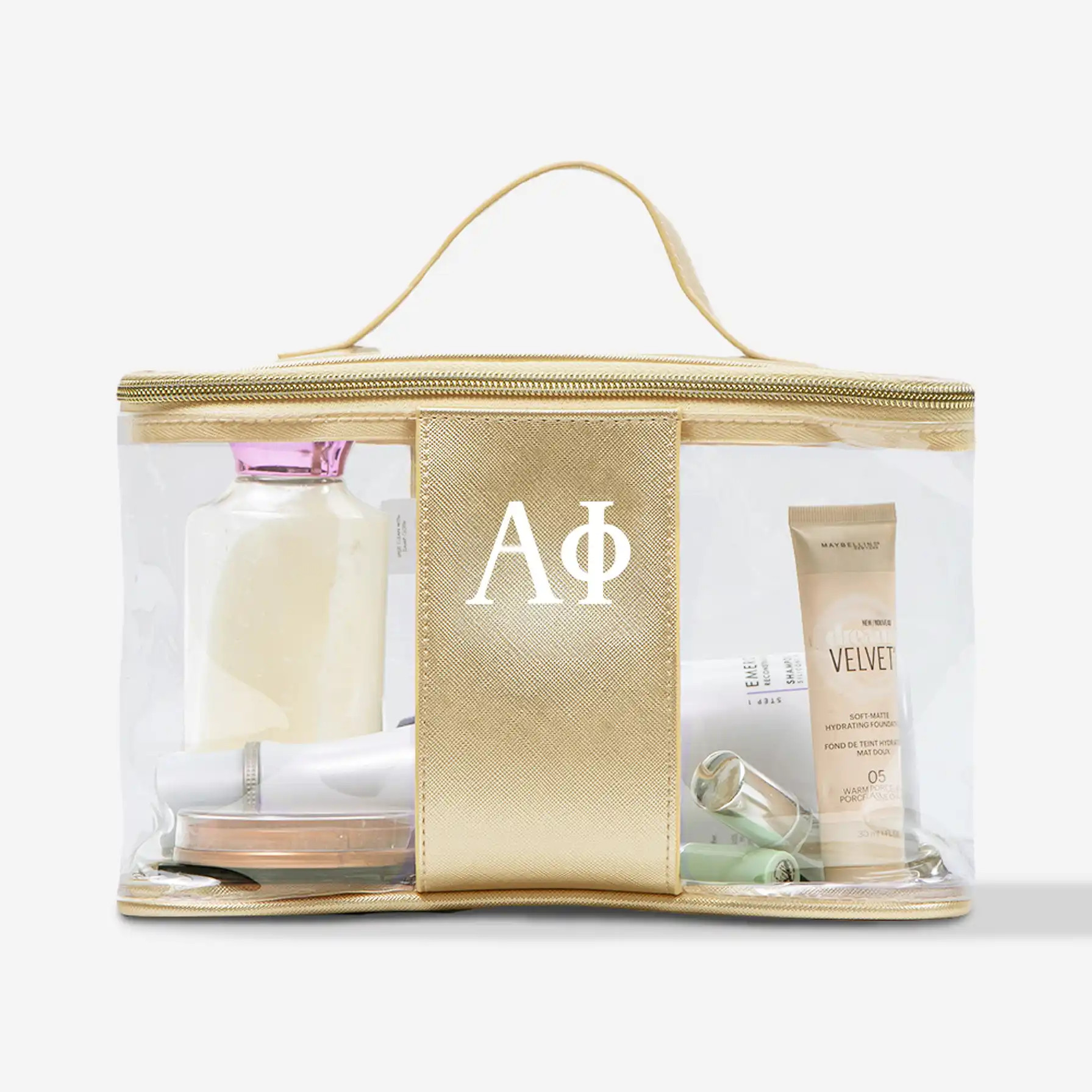 Alpha Phi Clear Train Case | Marleylilly