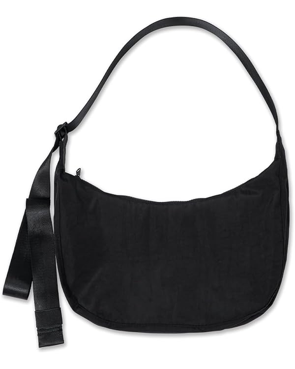 Medium Nylon Crossbody Crescent Bag: Slouchy Style Shoulder Casual with Adjustable Strap - Enviro... | Amazon (US)