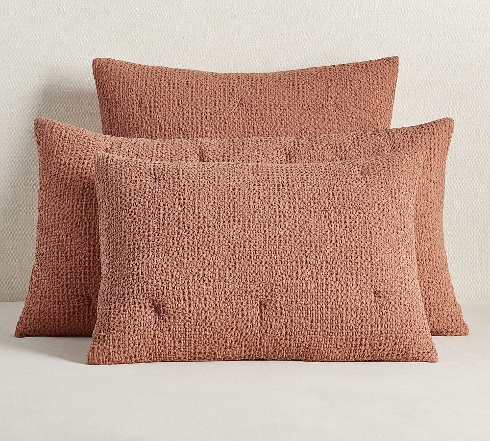 Vintage Washed Cotton/Linen Comforter Sham | Pottery Barn (US)