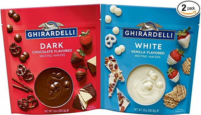 Ghirardelli Melting Wafers Variety Pack with Ghirardelli White Chocolate Melting Wafers and Ghira... | Amazon (US)