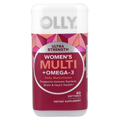OLLY, Women's Multi + Omega-3, 60 Softgels | iHerb