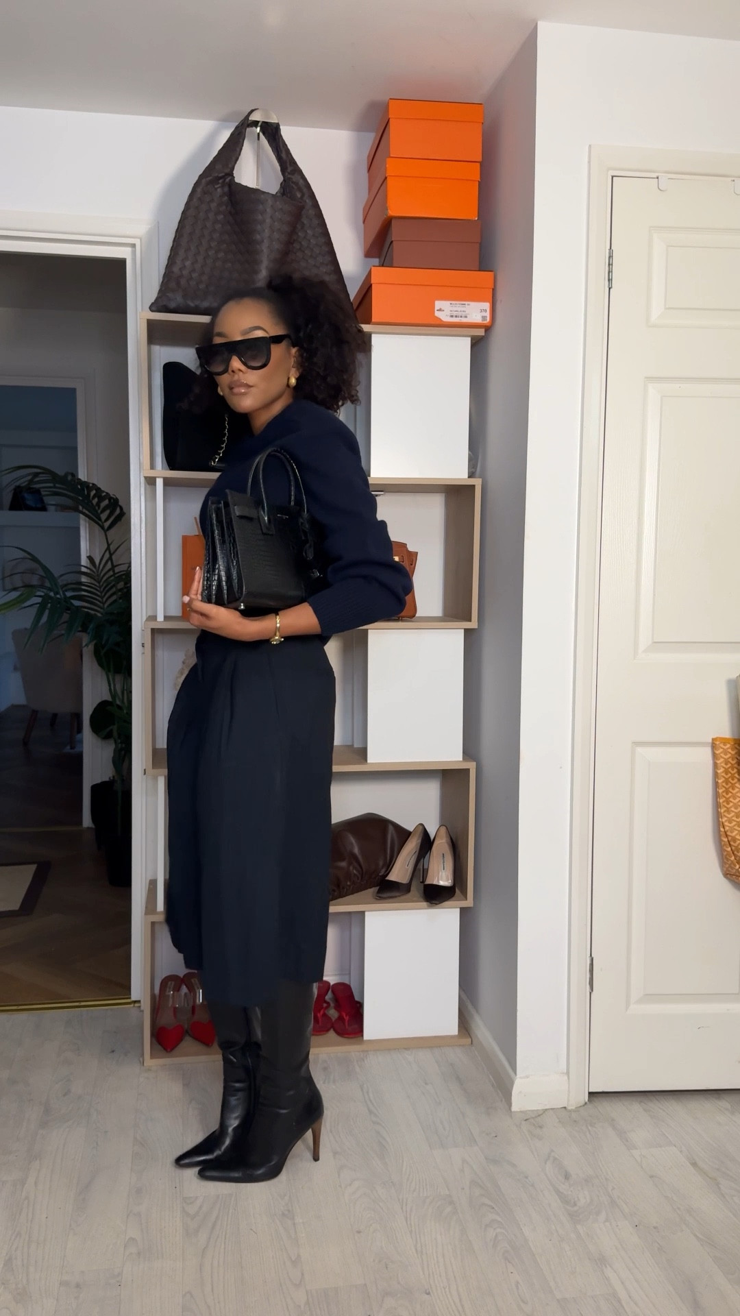 Outfit inspo. Zara, mango, bershka, COS, river island, revolve, ASOS, new look, pinstripe, coat, knitwear, navy, burgundy 

#LTKeurope #LTKstyletip #LTKFashionMonth