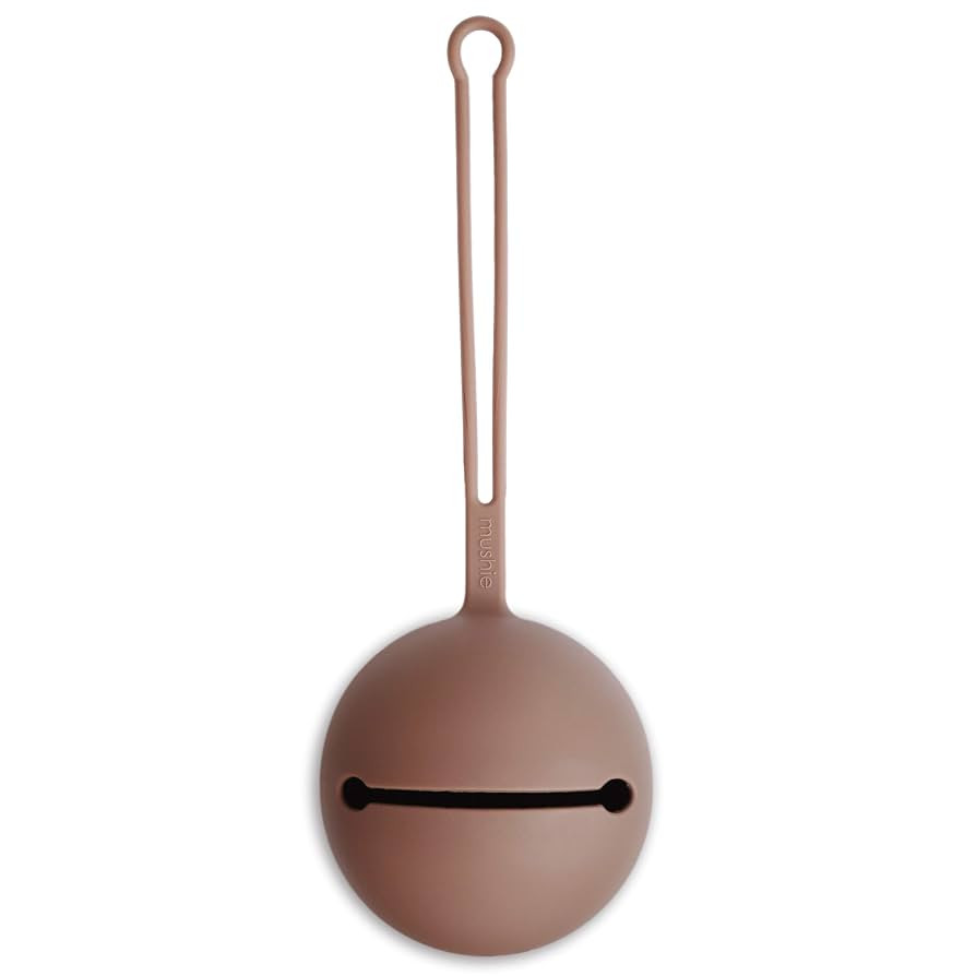 mushie Silicone Pacifier Holder Case (Cloudy Mauve) | Amazon (US)