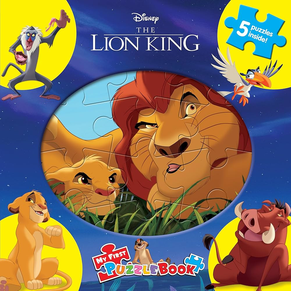 Disney Lion King My First Puzzle Book - Jigsaw Puzzles for kids, 10-page board book, 5 puzzles to... | Amazon (US)