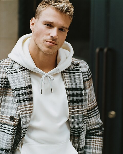 Solid Fleece Hoodie | Express