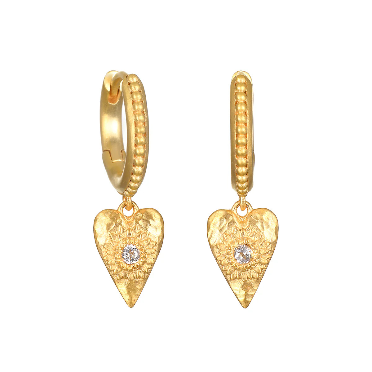Loving Heart Huggie Earrings | Satya Jewelry