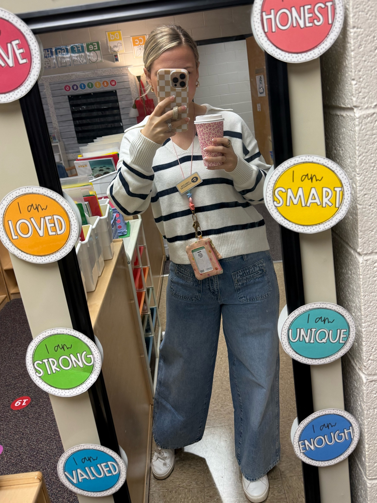 The wide leg jean trend I am LOVING! Bonus when the jeans are 50% off! 

Teacher Outfit
Teacher Fashion
Teacher Style 

#LTKStyleTip #LTKFindsUnder50 #LTKSaleAlert