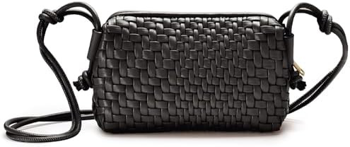 Woven Crossbody Bag for Women Small Woven Purse Vegan Leather Handbag Braided Purse Small Crossbo... | Amazon (US)