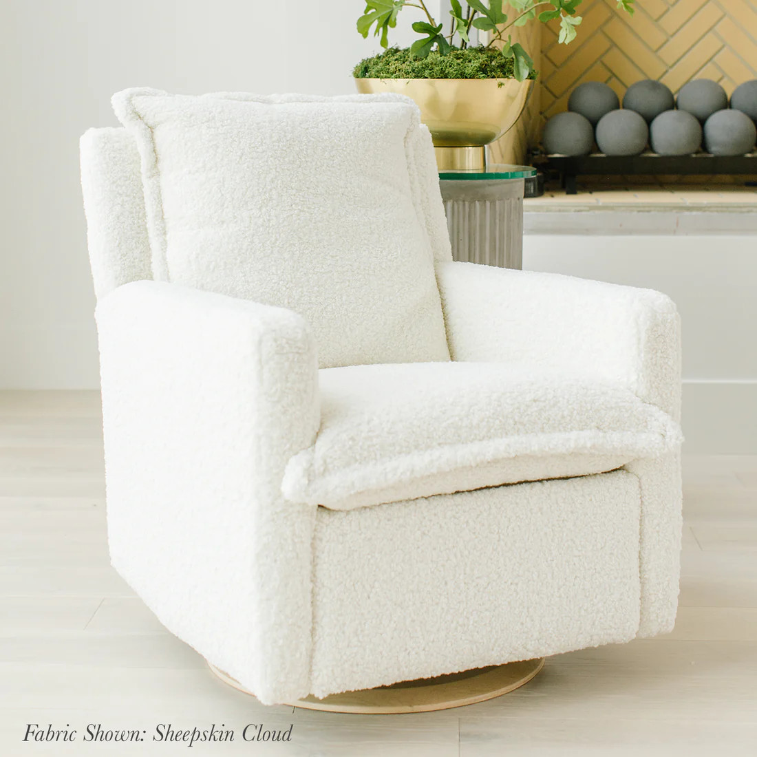 FLYNN RECLINER & SWIVEL NURSERY GLIDER | Oilo Studio