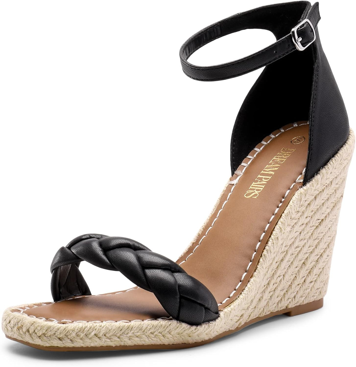 DREAM PAIRS Womens Open Toe Espadrilles Wedges Ankle Straps High Heels Platform Dressy Sandals | Amazon (US)