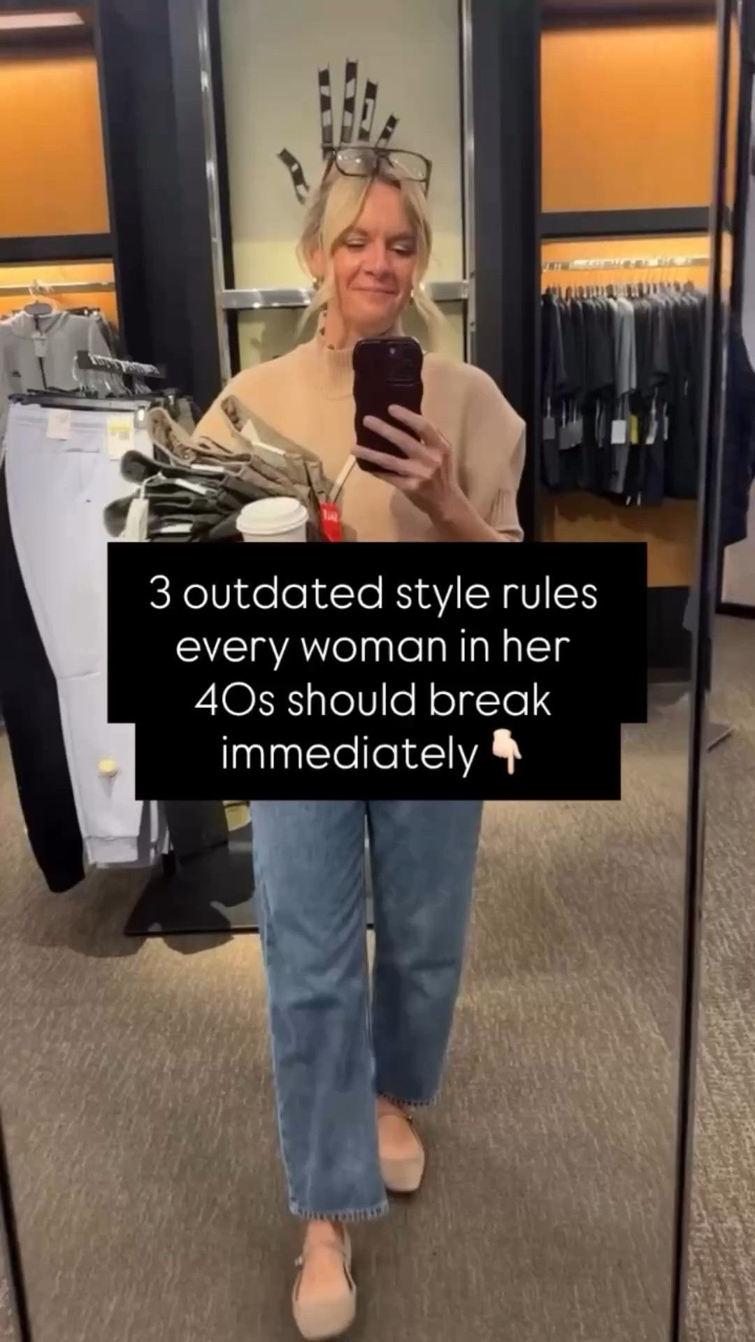 It’s 2026. Can we please stop following these style “rules”? 🙅‍♀️ 

Here are 3 that every woman in her 40s should definitely break: 
1️⃣ “You can’t mix black and navy.” – This combo is so chic when done right — think navy blazer + black pants = instant polish. 
2️⃣ “You can’t wear white after Labor Day.” – White denim, cream sweaters, and ivory coats are fall/winter staples. Trust us, they look expensive. 
3️⃣ “Gold and silver don’t go together.” – Mixed metals make your accessories look effortless, not overthought. It’s the ultimate modern move. 

It’s time to wear what works for you — not what someone said was “appropriate” years ago. ✨ 
Need help refreshing your wardrobe and finding your modern style? Book a Personal Styling Session — link in bio.