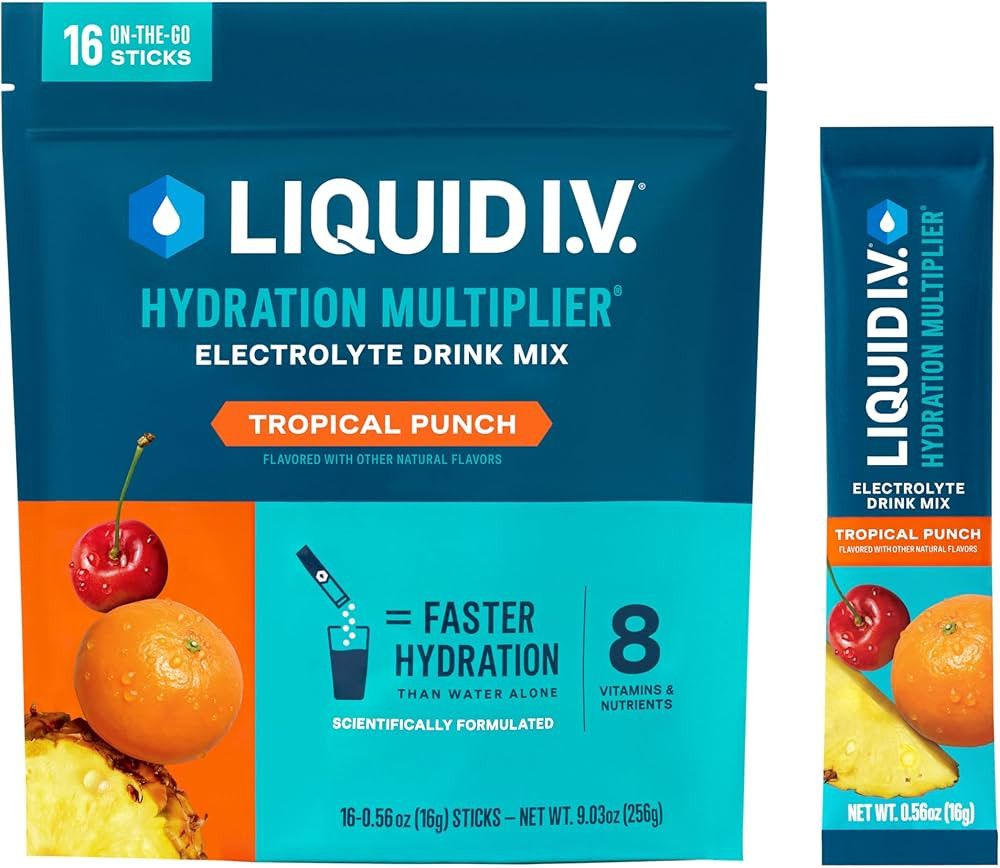 Liquid I.V.® Hydration Multiplier® - Tropical Punch - Hydration Powder Packets | Electrolyte Po... | Amazon (US)