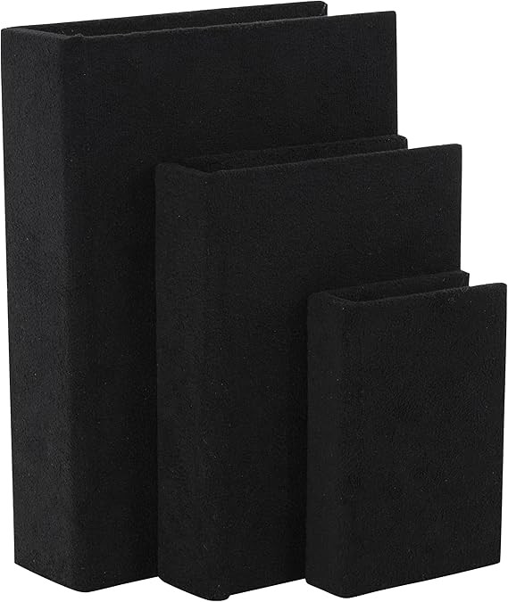 Deco 79 Fabric Decorative Box Storage Book Decorative Keepsake Box, Set of 3 Storage Box 12", 9",... | Amazon (US)