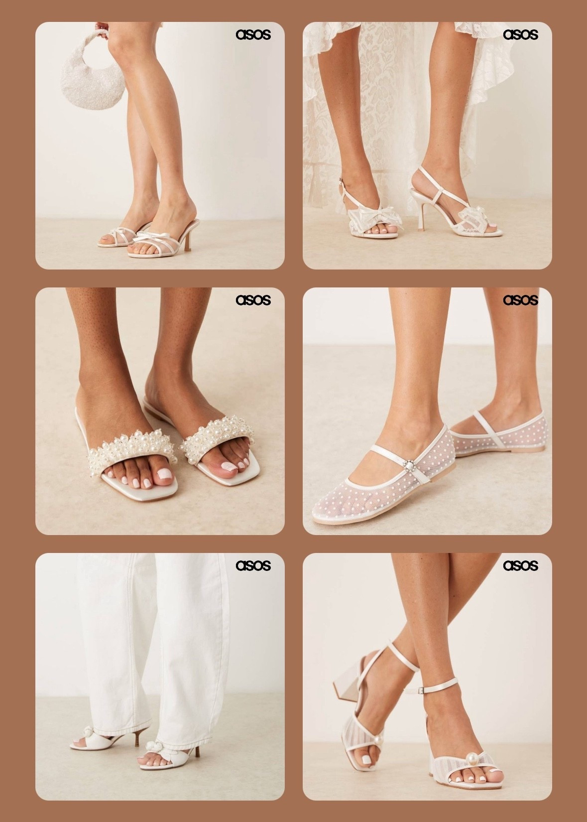 be mine bridal shoes via the asos website 

these are perfect for bridal events like hen do’s bridal showers and the heels for your wedding day 🤍🤍 #2025bride

#LTKshoes #LTKeurope #LTKwedding