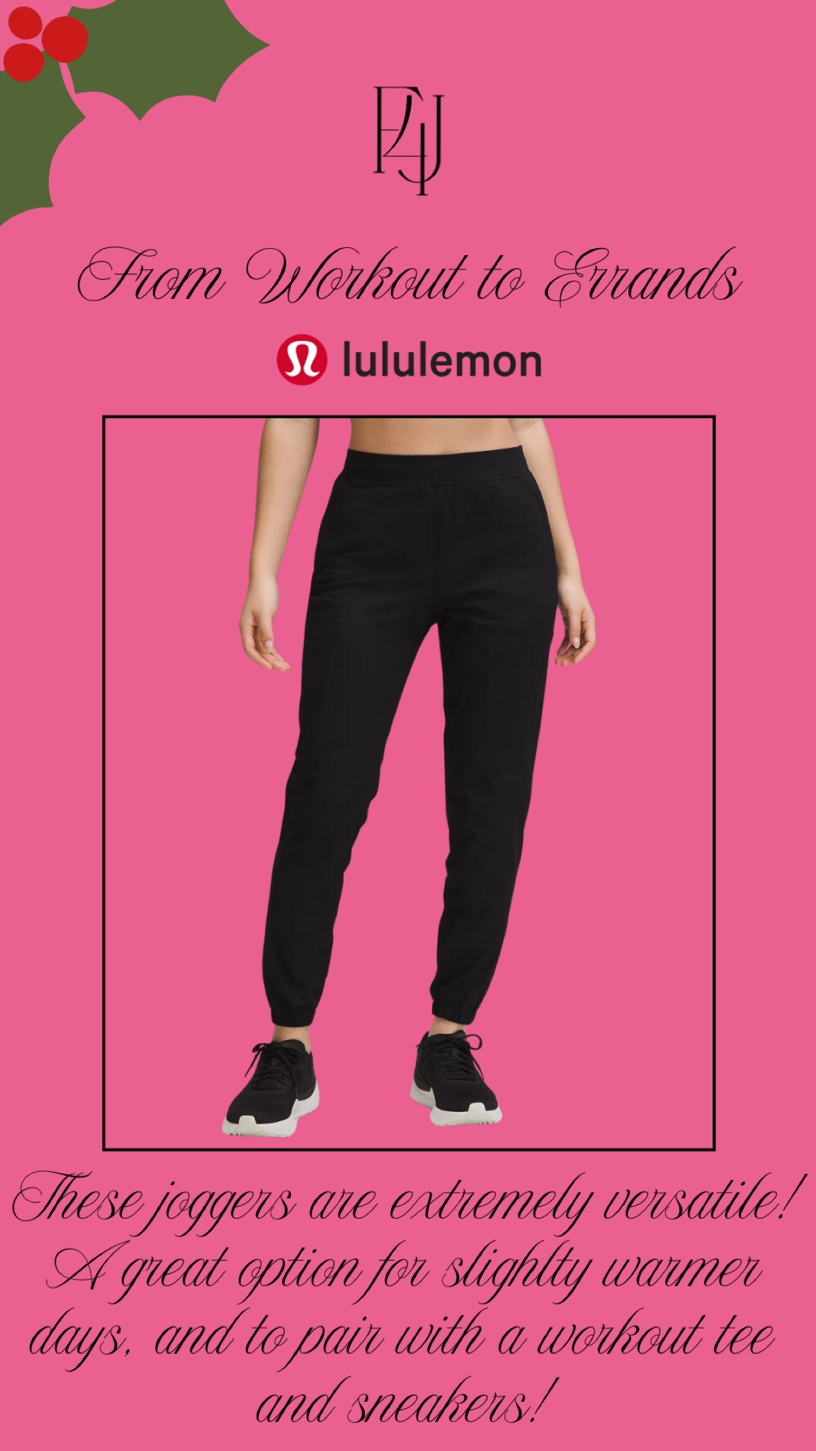 A versatile jogger that will be a constant in your athleisure rotation!

Fit4Janine, Lululemon, Active, Joggers, Holiday, Gift Giving