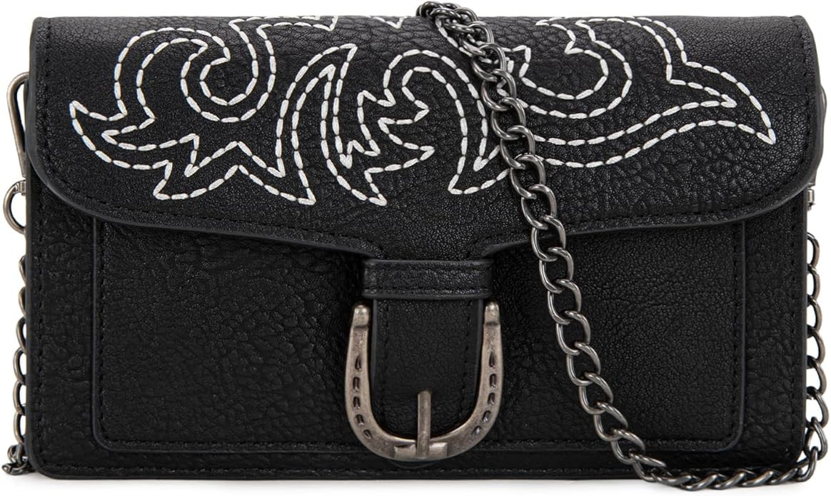 Montana West Small Crossbody Purse with Chain Strap Western Designer Clutch and Handbags for Wome... | Amazon (US)