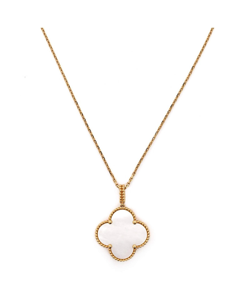 Pre-Owned Van Cleef & Arpels Magic Alhambra Long Necklace 18K Gold and Mother of Pearl, 35.5 | Bloomingdale's (US)