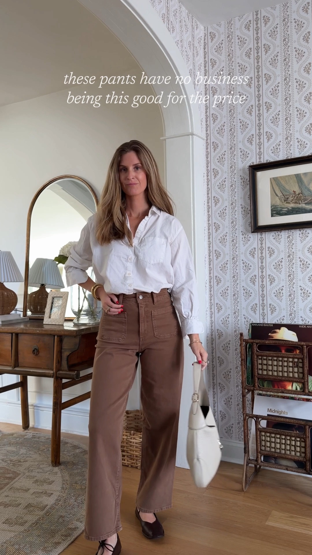 Consider these your throw-on polish for fall. 🤎 The pair you reach for when you want to look pulled together for a workday, dinner, school drop-off—or honestly anywhere that requires real pants without sacrificing comfort.

I’m wearing the brown in a size 4, and the fit is SO good. They hit in all the right places, drape beautifully and somehow feel far more expensive than their under-$40 price tag would suggest.

And the brown? Such a good little shift from my usual neutrals for fall. They come in a bunch of beautiful colors, too, so pick your poison.

Comment SHOP and I’ll send you the link!