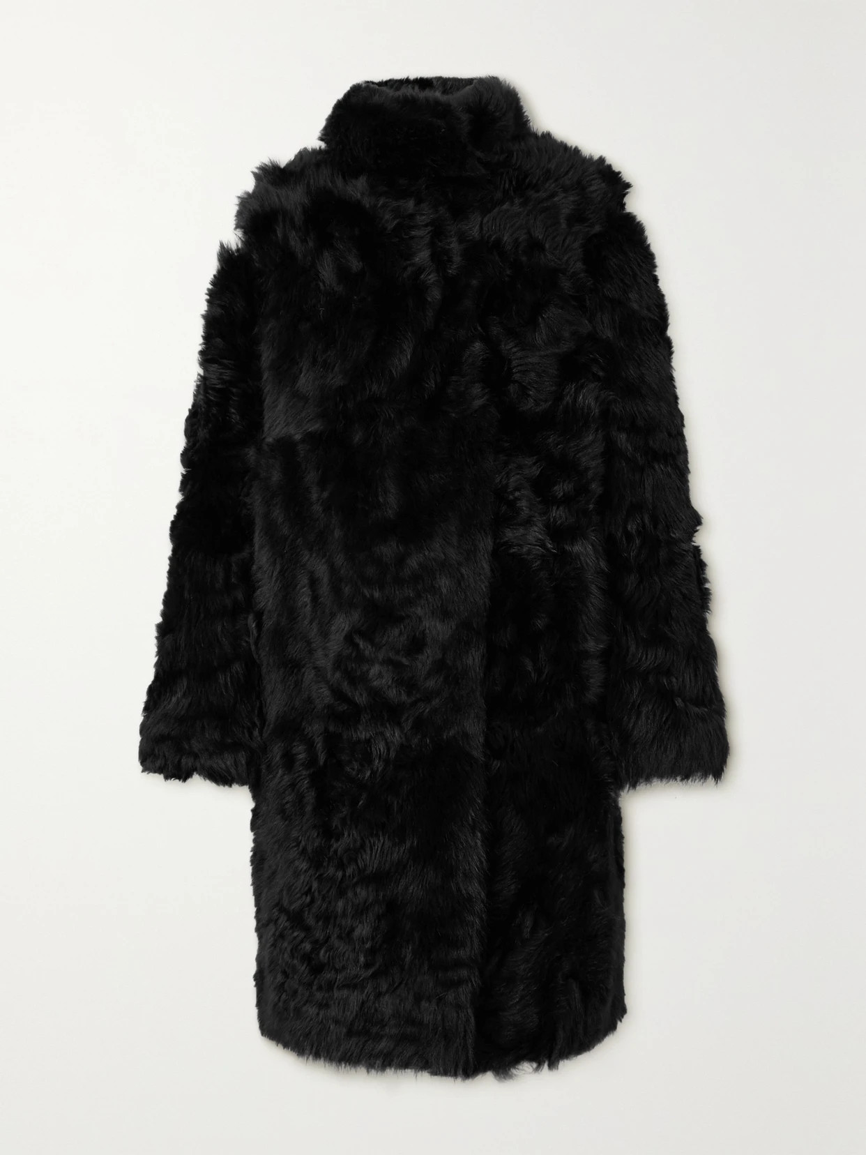 Yves Salomon - Toscana Oversized Shearling Coat - Black | NET-A-PORTER (US)