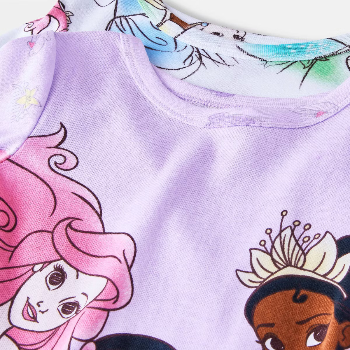 Toddler Girls' 4pc Disney Princess Pajama Set - Purple | Target