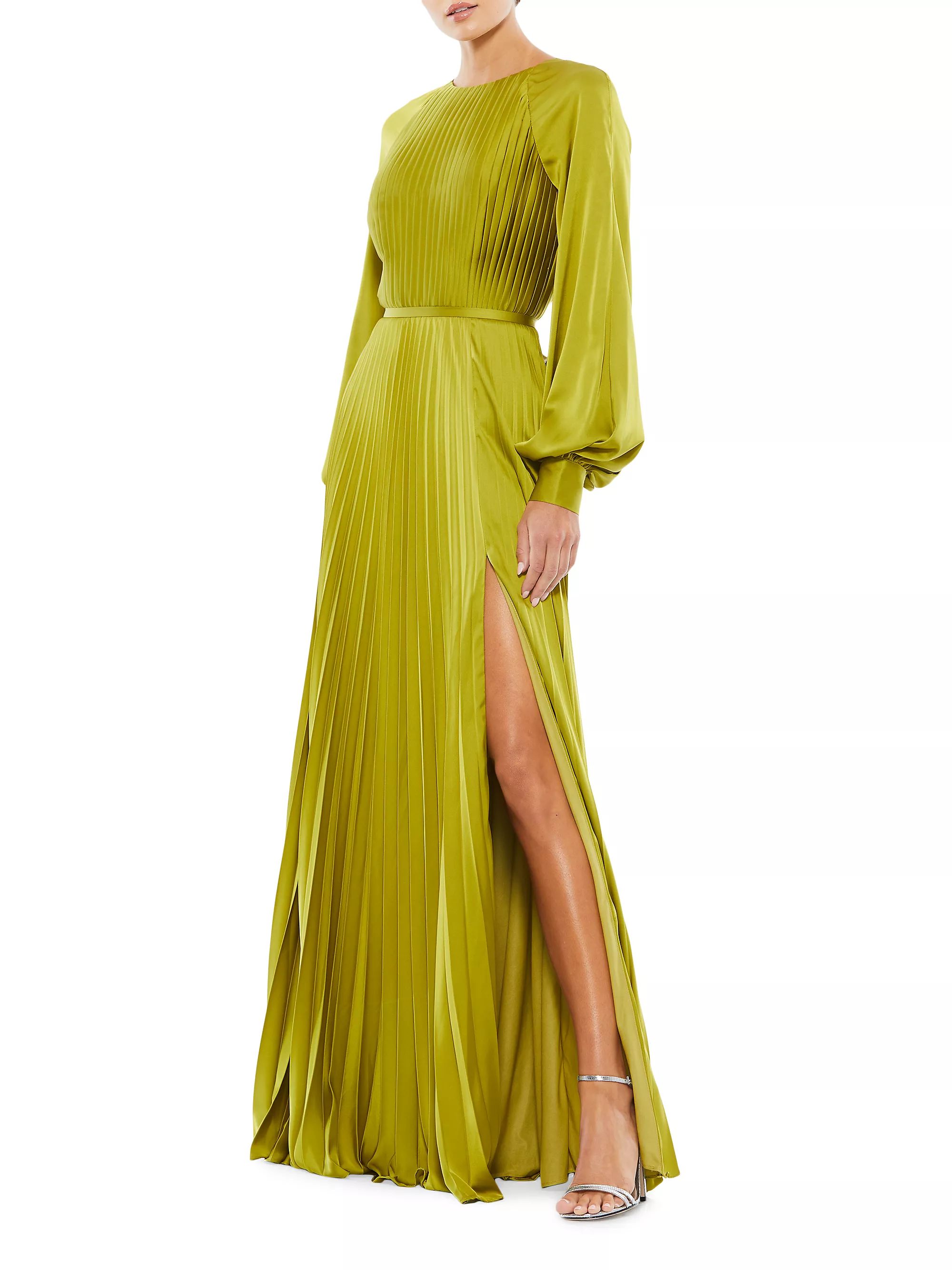 Ieena Pleated A-Line Chiffon Gown | Saks Fifth Avenue