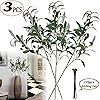 Artificial Plants Greenery Olive Branches Stems Fake Plants Green Leaves Fruits Branch Leaves for... | Amazon (US)