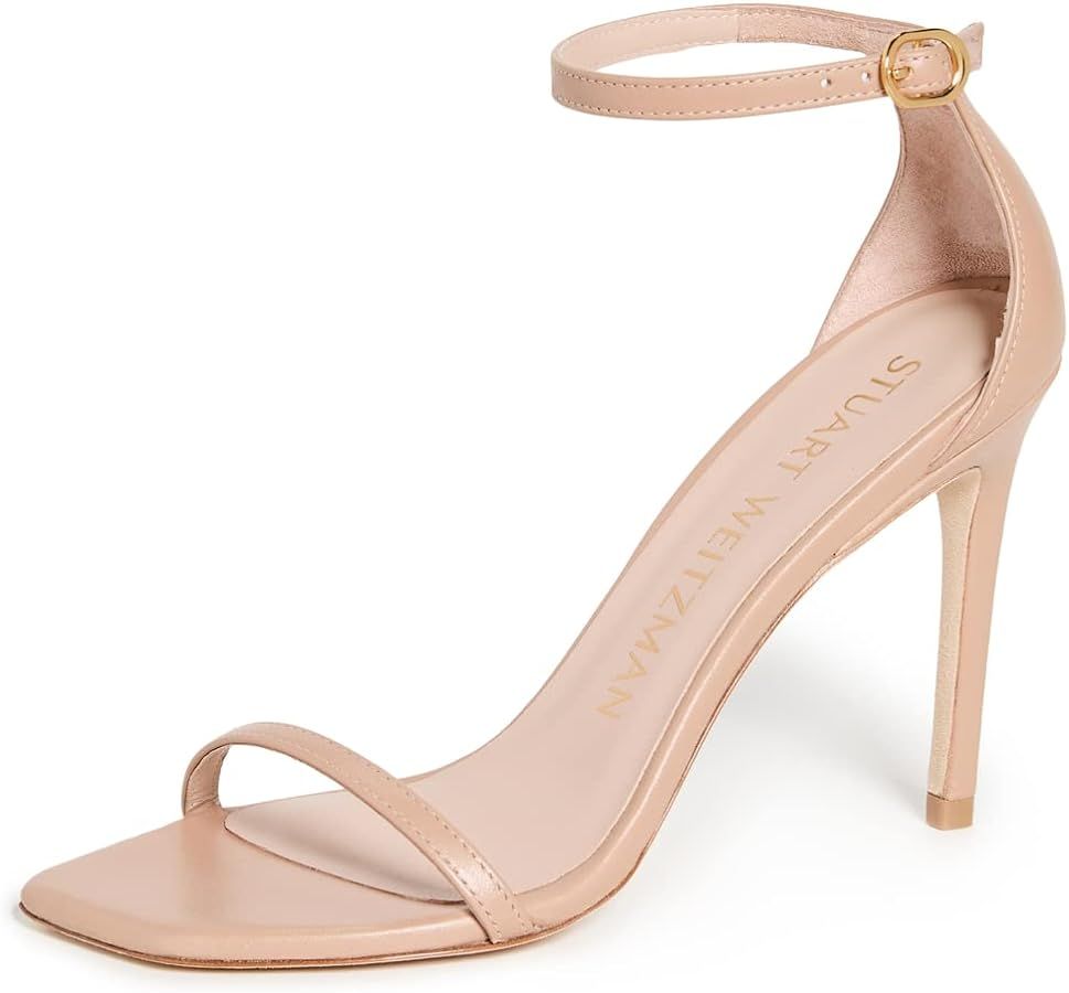 Stuart Weitzman Women's Nudistcurve 100 Smooth Leather Sandals | Amazon (US)