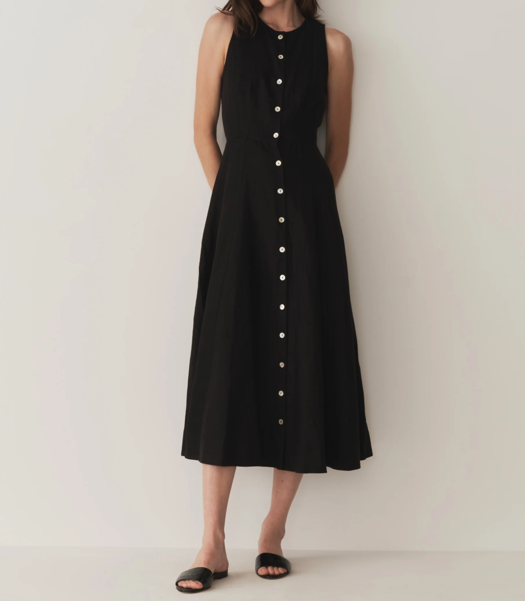 Bryony Dress - Black | DÔEN | DOEN