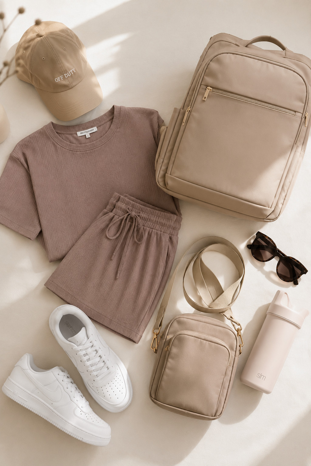 Comfortable, chic, and airport-ready. ✈️ This matching lounge set is my favorite travel outfit, paired with the Amazon essentials I never fly without—white sneakers, crossbody bag, travel backpack, portable charger, handheld fan, travel blanket, and more. Everything is linked for your next vacation.
 

 #LTKootd #LTKmomlife