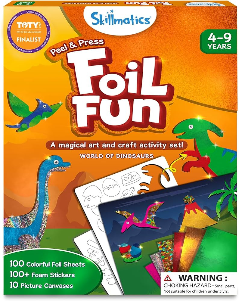 Skillmatics Art & Craft Activity - Foil Fun Dinosaurs, No Mess Art for Kids, Craft Kits & Supplie... | Amazon (US)