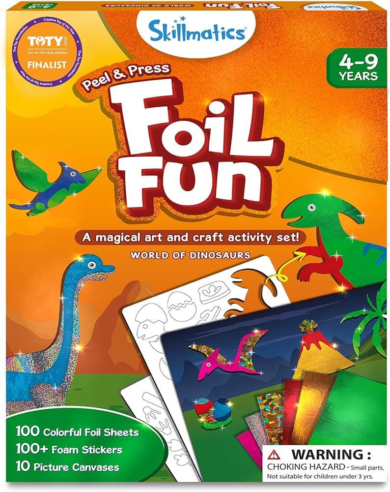 Skillmatics Art & Craft Activity - Foil Fun Dinosaurs, No Mess Art for Kids, Craft Kits & Supplie... | Amazon (US)