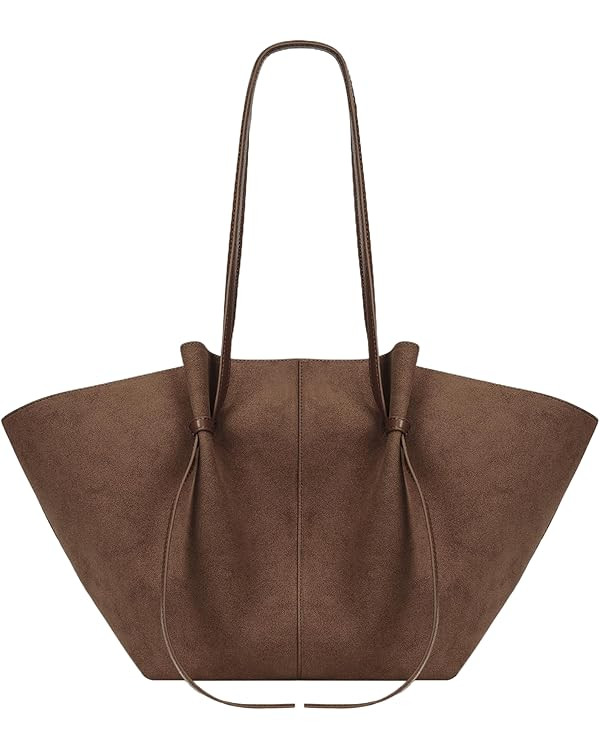 YFGBCX Tote Bag Smooth Leather Work Bag for Women Trendy Top Handle Bag Luxury Hobo Handbag with ... | Amazon (US)