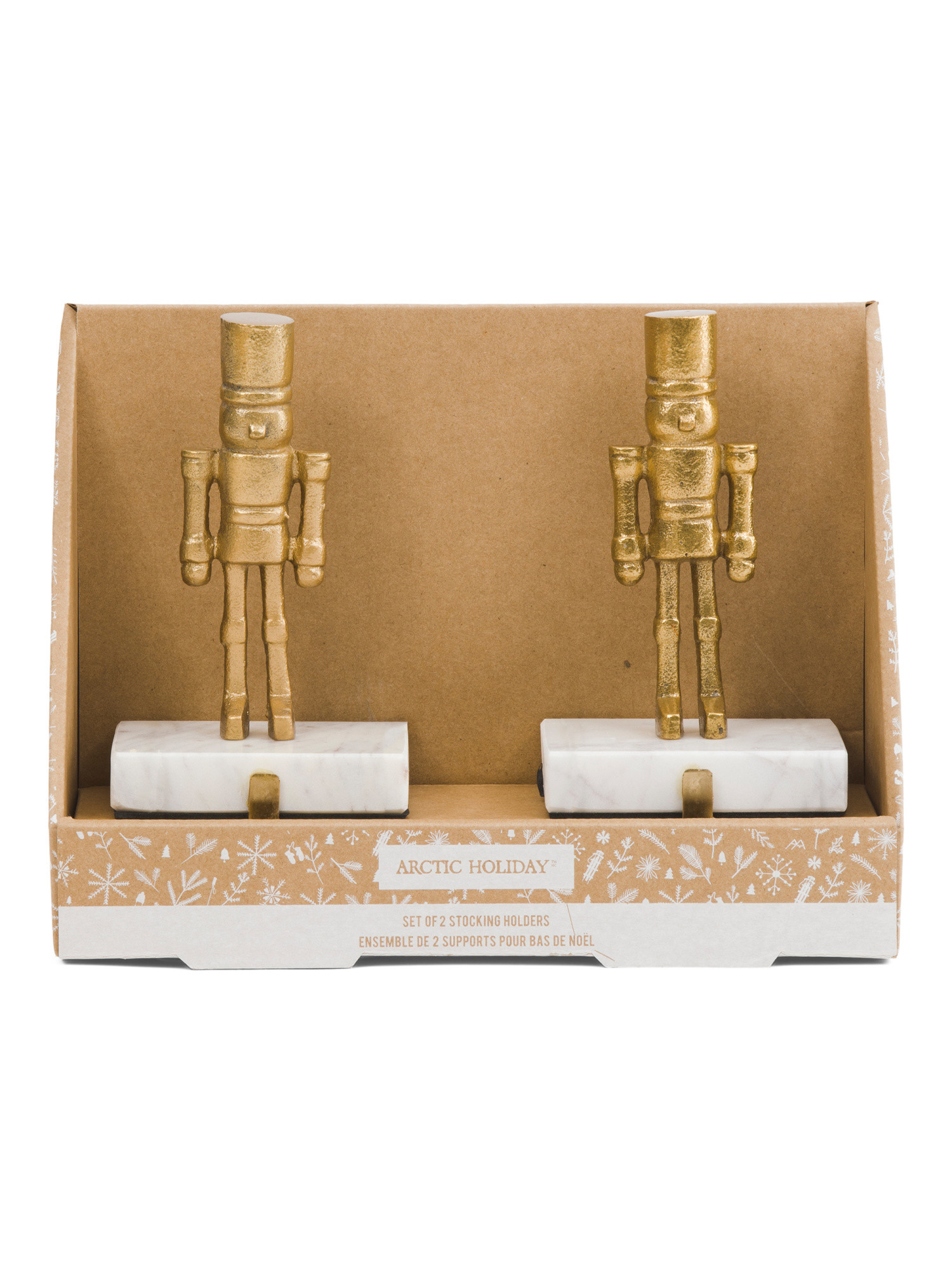 Set Of 2 Nutcracker Stocking Holders With Marble Base | Pillows & Decor | Marshalls | Marshalls