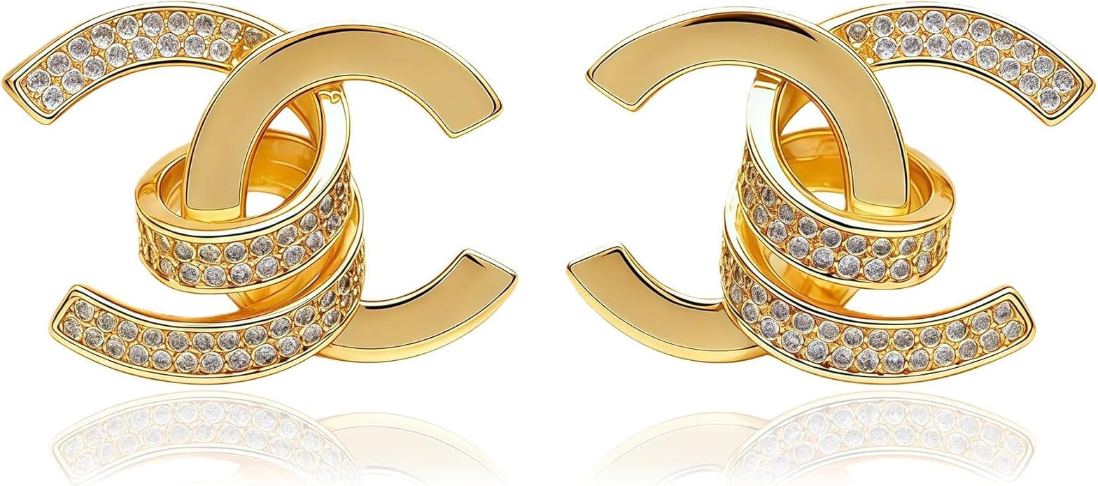 18K Gold Plated Stud Earrings for Women Hypoallergenic Jewelry Gift(with Gift Box) | Amazon (US)