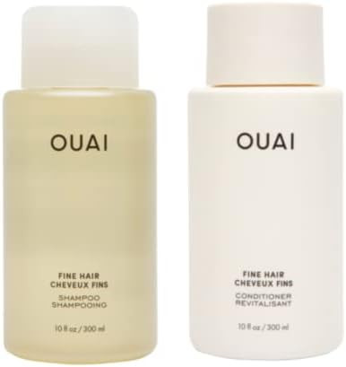 OUAI Fine Shampoo + Conditioner Set. Free from Sulfates. 10 oz Each. | Amazon (US)