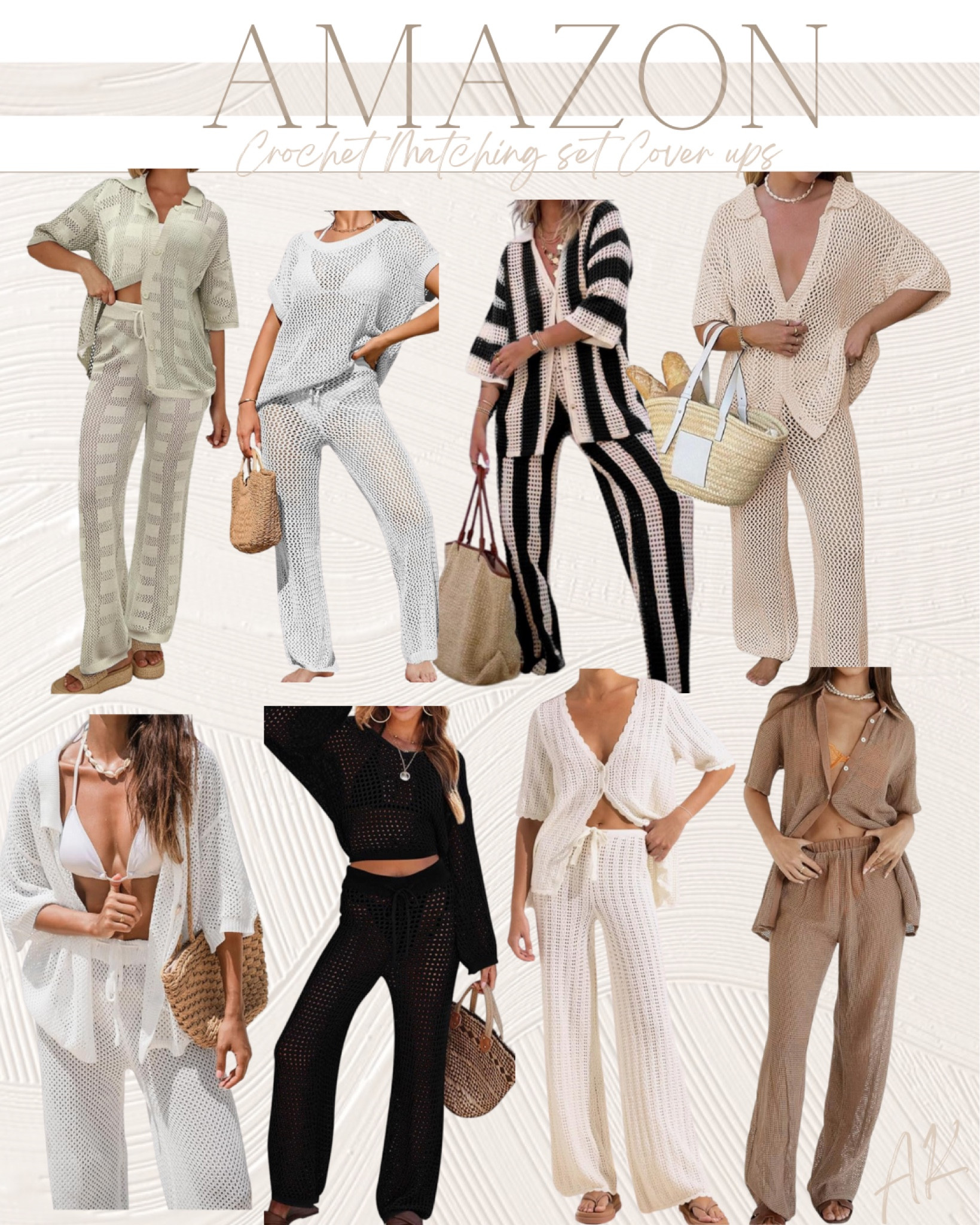 Rounded up some of my favorite crochet matching set cover ups!

Crochet short sleeve button down and pants set, swim suit cover up, two piece crochet set, summer crochet set 



#LTKFindsUnder50 #LTKSeasonal #LTKFindsUnder100