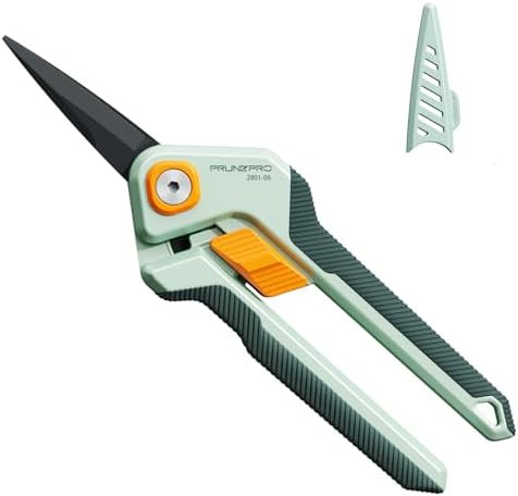 Garden Scissors Pruning Shears Sharp Stainless Steel Non-Stick Teflon Coating Blade for Precise C... | Amazon (US)