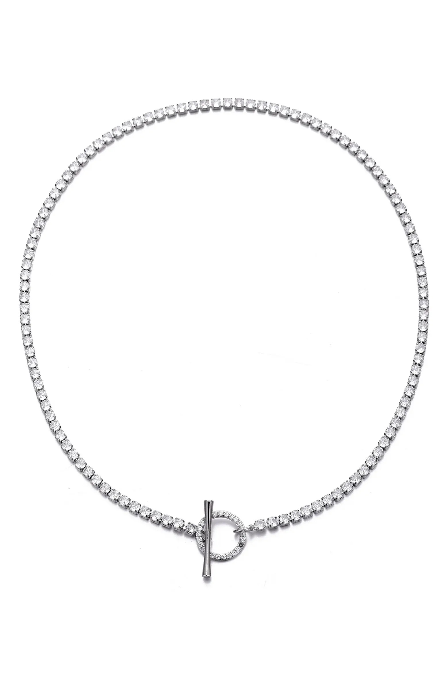 Crystal Toggle Tennis Necklace | Nordstrom Rack