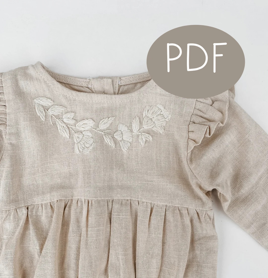 Ivory Blooms PDF Embroidery Pattern DIY Thread Unraveled - Etsy | Etsy (US)