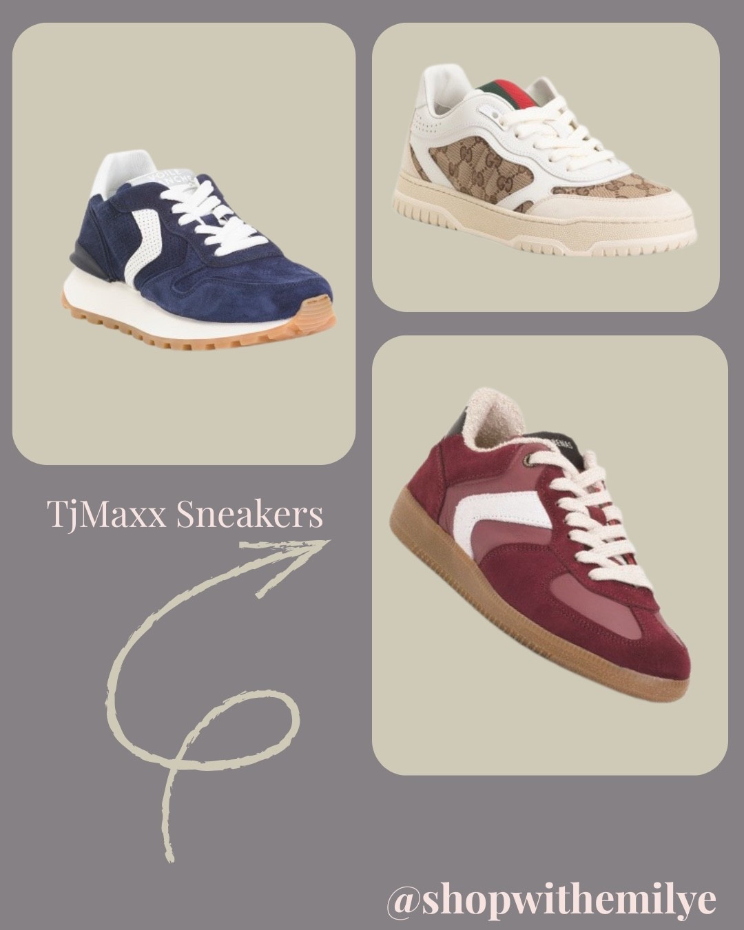Favorite sneakers this season! Shop these at TjMaxx✨