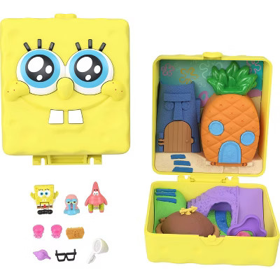 Polly Pocket Micro Dolls and Playset, SpongeBob Partnership Compact with Patrick Doll, 7 Accessor... | Target