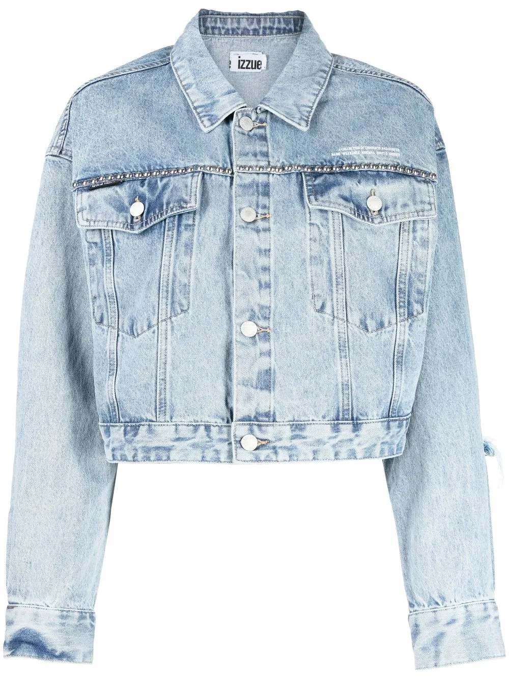 Izzue Cropped Denim Jacket - Farfetch | Farfetch Global