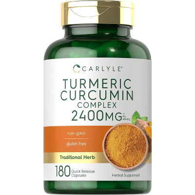 Carlyle Turmeric Curcumin Supplement 2400mg | 180 Capsules | Target