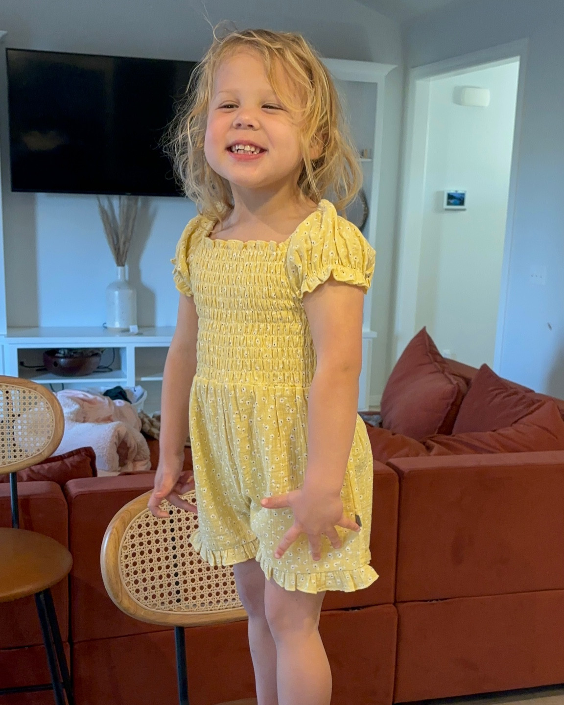 Cute little yellow romper 💛

#LTKfamily #LTKkids #LTKbaby