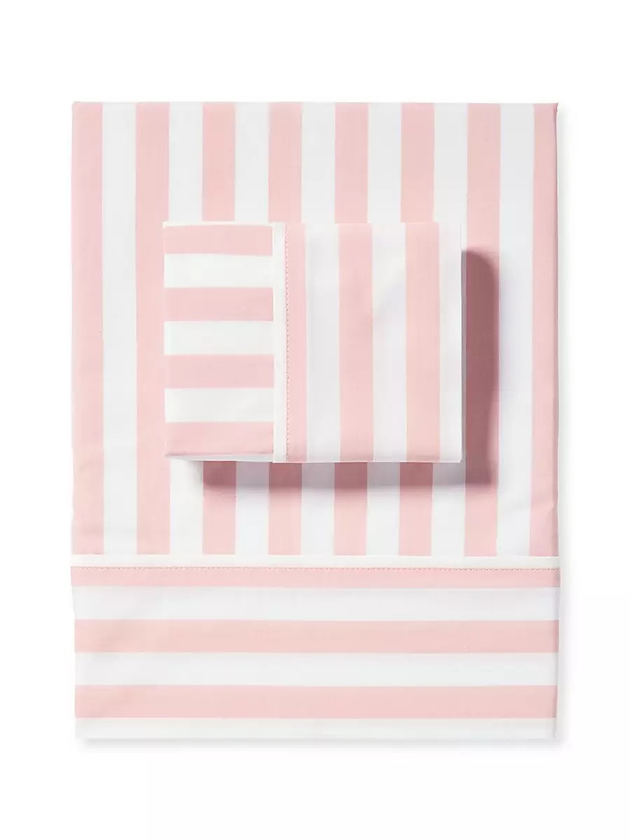 Beach Club Stripe Percale Sheet Set | Serena and Lily